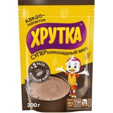 Какао-напиток быстрорастворимый ХРУТКА Супершоколадный, 200г