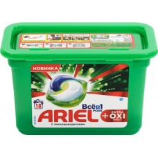Капсулы для стирки ARIEL Pods Все-в-1 Extra Oxi effect, 18шт