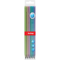 Купить Карандаш чернографитный BERLINGO Flexy pastel HB, трехгранный, с ластиком, Арт. BP01014 в Ленте