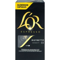 Кофе молотый в капсулах L’OR Espresso Ristretto натуральный жареный, 10кап