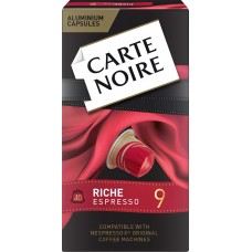 Кофе молотый в капсулах CARTE NOIRE Riche Espresso натуральный жареный, 52г