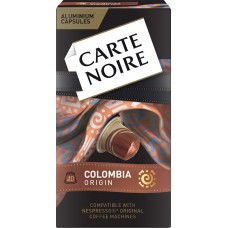 Кофе молотый в капсулах CARTE NOIRE Colombia Origin натуральный жареный, 52г