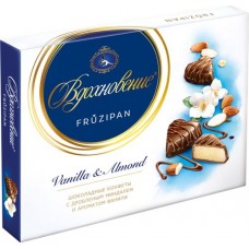Купить Конфеты ВДОХНОВЕНИЕ Fruzipan vanilla&almond с дробленым миндалем и ароматом ванили, 145г в Ленте