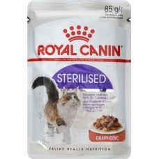 Корм консервированный для взрослых кошек ROYAL CANIN Sterilised кусочки в соусе, для стерилизованных, 85г