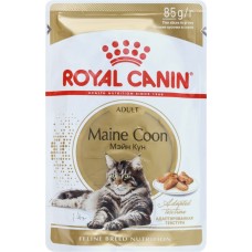 Купить Корм консервированный для взрослых кошек ROYAL CANIN Мэйн Кун мелкие кусочки в соусе, 85г в Ленте