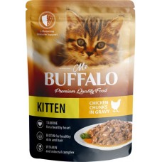 Купить Корм влажный для котят MR.BUFFALO Kitten Нежный цыпленок в соусе, 85г в Ленте