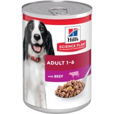 Корм консервированный для взрослых собак HILL'S Science Plan Говядина, 370г