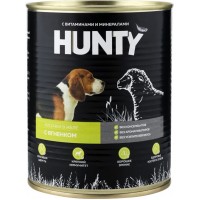 Корм консервированный для собак HUNTY сочные кусочки в желе с ягненком, 850г