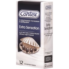 Презервативы CONTEX Extra Sensation, 12шт