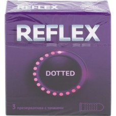 Купить Презервативы REFLEX Dotted №3 из натурального латекса в смазке, 3шт в Ленте