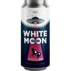 Купить Напиток пивной NEW RIGAS BREWERY White Moon Stout нефильтрованный непастеризованный осветленный, 5,5%, ж/б, 0.45л в Ленте