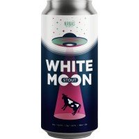 Напиток пивной NEW RIGAS BREWERY White Moon Stout нефильтрованный непастеризованный осветленный, 5,5%, ж/б, 0.45л