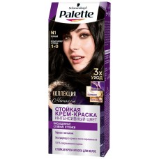 Купить Крем-краска для волос PALETTE ICC N1 (1–0) Черный, 110мл в Ленте