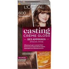 Купить Краска-уход для волос CASTING CREME GLOSS 600 Темно-русый, без аммиака, 180мл в Ленте