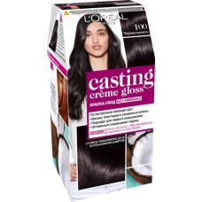 Краска-уход для волос CASTING CREME GLOSS 100 Черная ваниль, без аммиака, 160мл