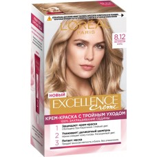 Краска для волос L'OREAL Excellence 8.12 Мистический блонд, 176мл