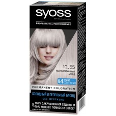 Купить Краска для волос SYOSS 10–55 Ультраплатиновый блонд, 115мл в Ленте
