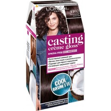 Купить Краска-уход для волос CASTING CREME GLOSS 4102 Холодный каштан, без аммиака, 239мл в Ленте