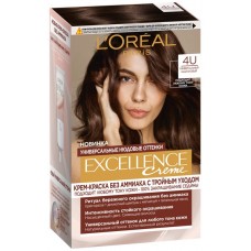 Краска для волос L'OREAL Paris Excellence Creme 4U универсальный
каштановый, 192мл