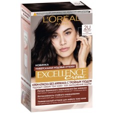 Купить Краска для волос L'OREAL Paris Excellence Creme 2U универсальный очень
темно-каштановый, 192мл в Ленте