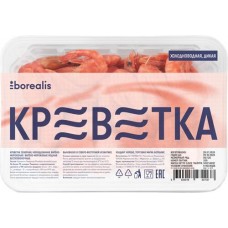 Креветки северные варено-мороженые BOREALIS 90+ 1/8, 500г