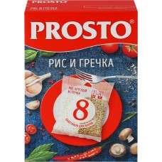 Купить Ассорти круп PROSTO Рис 1-й сорт, греча высший сорт, в пакетиках, 8х62,5г в Ленте