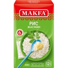 Рис MAKFA Жасмин, шлифованный, в пакетиках, 6х66,6г