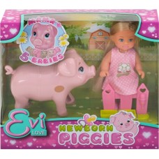 Купить Кукла SIMBA Еви 12см, со свинкой и поросятами Арт. 5733337 в Ленте
