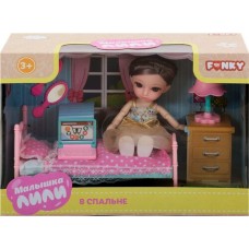 Кукла FUNKY TOYS Малышка Лили 16см, шарнирная, игровой набор