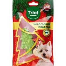 Купить Лакомство для собак TRIOL New Year Новогодний подарок, 56г в Ленте
