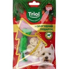 Купить Лакомство для собак TRIOL New Year Подарок снеговика, 65г в Ленте