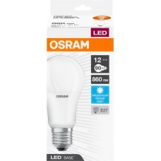 Купить Лампа светодиодная OSRAM Base, 860лм, 12Вт, 4000К, нейтральный белый свет, E27 в Ленте