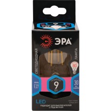 Купить Лампа светодиодная ЭРА F-LED A60, Е27 9Вт, груша, филамент, нейтральный белый свет Арт. Б0043434 в Ленте