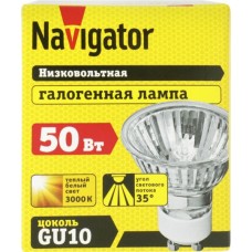 Лампа галогенная NAVIGATOR JCDRC 50W, GU10, 230V Арт. 94208