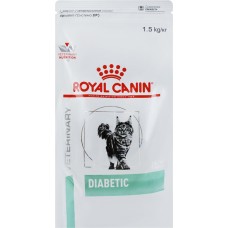 Корм сухой для взрослых кошек ROYAL CANIN диетический при сахарном диабете, 1,5кг