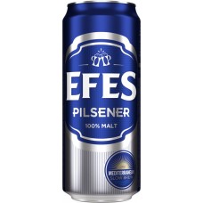 Пиво светлое EFES Pilsener пастеризованное, 5%, ж/б, 0.45 л