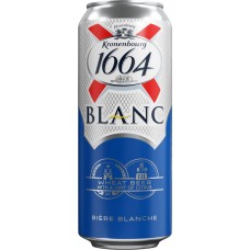 Напиток пивной KRONENBOURG 1664 Blanc ароматизированный, 4,5%, ж/б, 0.45л