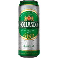 Пиво светлое HOLLANDIA фильтрованное пастеризованное, 4,8%, ж/б, 0.45л