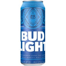 Пиво светлое BUD Light фильтрованное, пастеризованное, 4,1%, ж/б, 0.45л