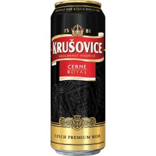 Пиво темное КРУШОВИЦЕ Черне пастеризованное 4,1%, 0.43л
