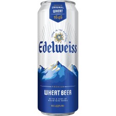 Купить Напиток пивной EDELWEISS Wheat beer нефильтрованный пастеризованный осветленный, 4,9%, ж/б, 0.43л в Ленте