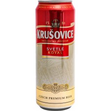 Пиво светлое KRUSOVICE пастеризованное 4,2%, 0.43л