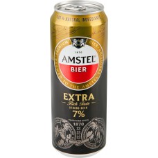 Купить Пиво светлое AMSTEL Экстра пастеризованное 7%, 0.43л в Ленте