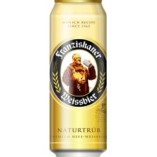 Купить Пиво светлое FRANZISKANER Premium Hefe-Weissbier пшеничное нефильтрованное пастеризованное 5%, 0.45л в Ленте