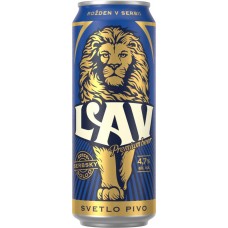 Пиво светлое LAV пастеризованное 4,7%, 0.45л