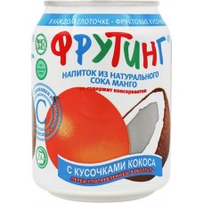 Купить Напиток FRUITING из сока манго с кусочками кокоса негазированный, 0.238л в Ленте