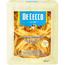 Макароны DE CECCO Fettuccine №103 яичные, 250г