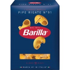 Купить Макароны BARILLA Pipe Rigate n.91 из твердых сортов пшеницы группа А высший сорт, 450г в Ленте