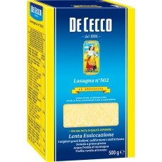 Макароны DE CECCO Lasagna №502, 500г