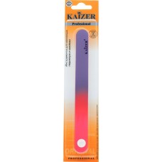 Пилка для ногтей шлифовочная KAIZER двухсторонняя прямая, деревянная основа 175мм, цвета в ассортименте, Арт. 703144